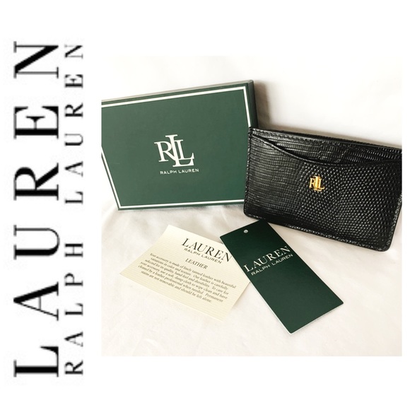 NWT Ralph Lauren genuine leather slim card wallet - Picture 4 of 6